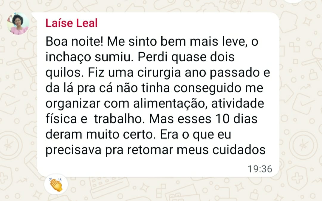 Depoimento de participante